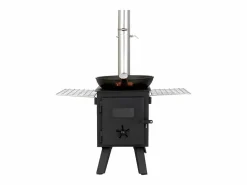 Clearance Estufa de Leña Portátil SucceBuy, 217 cm, Estufa Barbacoa para Tienda de Campaña con Tubos Brasero