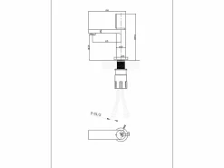 Best Essebagno Exil grifo mezclador bajo cromado para lavabo Plateado