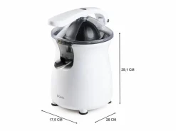 Best Domo Exprimidor de cítricos con palanca DO9269J 160W , tamiz ajustable, 460 ml, pico vertedor con tapa Blanco