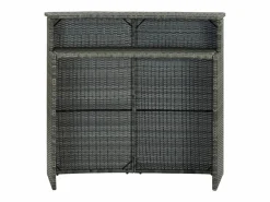 Best Farid Mesa alta de jardín ratán sintético 120x55x110 cm Mesa Alta