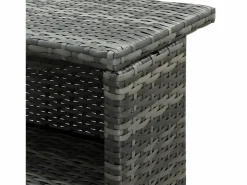 Best Farid Mesa alta de jardín ratán sintético 120x55x110 cm Mesa Alta