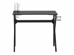 Best Garden Furniture Faril Escritorio gaming con patas en forma de K 90x60x75 cm Negro