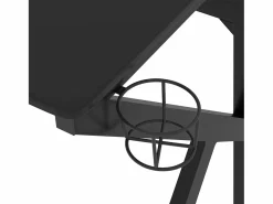 Best Garden Furniture Faril Escritorio gaming con patas en forma de K 90x60x75 cm Negro