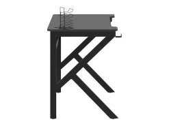 Faril Escritorio gaming con patas en forma de K 110x60x75 cm Mesa Gaming