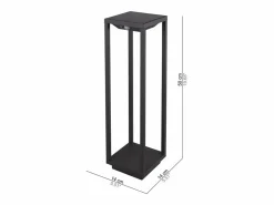 Sale Farol solar oscuro para el hogar, 2,2 W, LED, funciona con pilas, IP54, color azafrán Gris