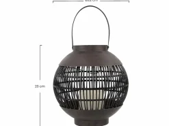 7H SEVENON Farol Solar LED Exterior Redondo Marrón 3000K 7hSevenOn Outdoor