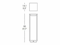 Hot Farol solar para el hogar, 2,2 W, LED, funciona con pilas, IP54, color azafrán corten Iluminación Exterior|Energía Solar