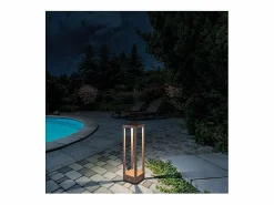 Hot Farol solar para el hogar, 2,2 W, LED, funciona con pilas, IP54, color azafrán corten Iluminación Exterior|Energía Solar