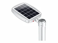 New Farola LED solar 3000lm crepuscular + pir + control remoto Iluminación Exterior|Energía Solar