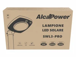 New Farola LED solar 3000lm crepuscular + pir + control remoto Iluminación Exterior|Energía Solar