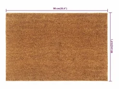 Felpudo de fibra de coco natural 60x90 cm ES629806