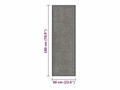 Felpudo de nudo marrón claro 60x180 cm ES407887