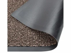 Clearance Felpudo de nudo marrón oscuro 60x90 cm ES881242 Felpudo