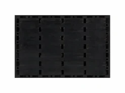 Felpudo rectangular de goma y fibra de coco 40x60 cm ES842302