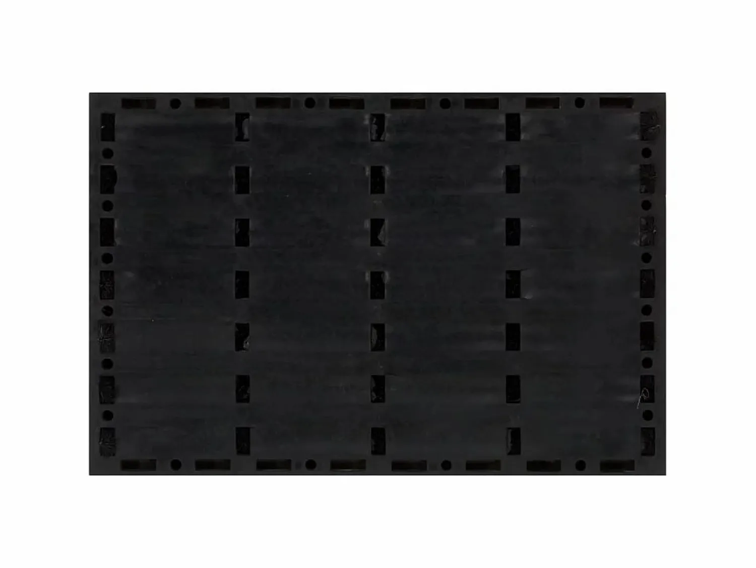 Felpudo rectangular de goma y fibra de coco 40x60 cm ES842302