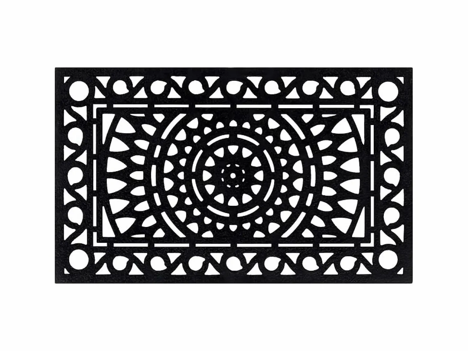 Felpudo rectangular de goma 45x75 cm ES982919