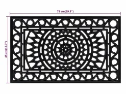 Felpudo rectangular de goma 45x75 cm ES982919