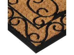 Online Felpudo rectangular de goma y fibra de coco 45x75 cm ES167329 Felpudo