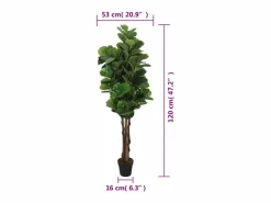 Ficus lyrata artificial 134 hojas 120 cm