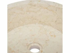 Clearance Garden Furniture Fiera Lavabo mármol Ø40x15 cm Crema