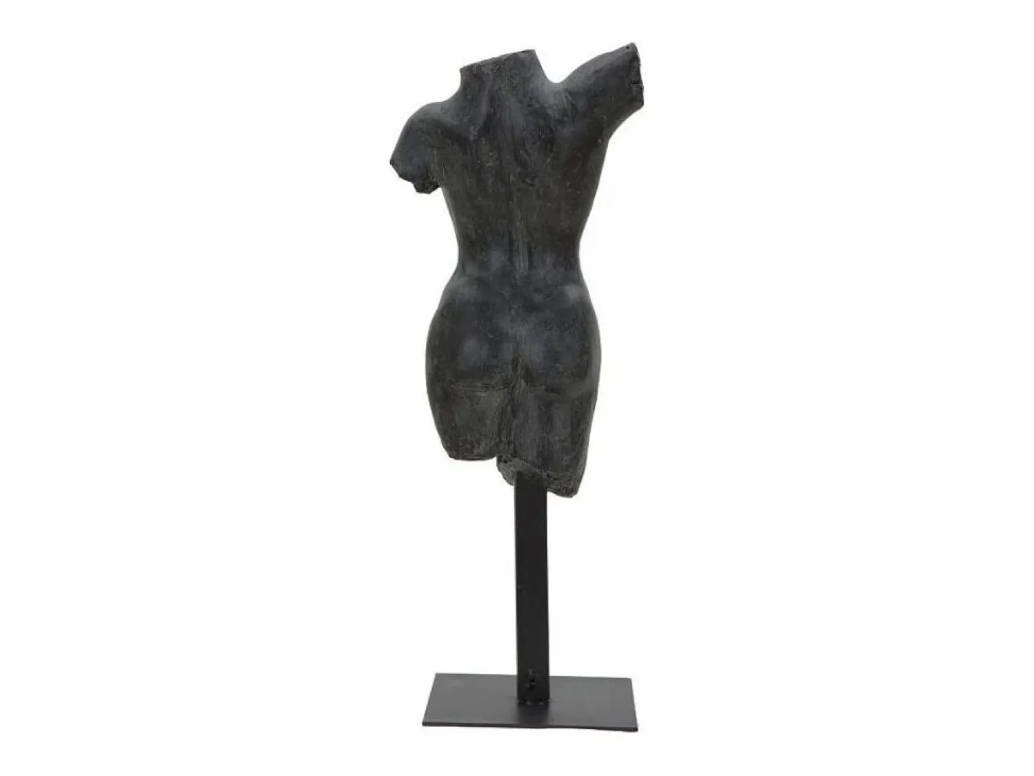 Figura decorativa busto mujer de resina negra Afrodite
