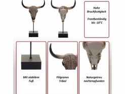Discount Figura decorativa de pie cráneo de vaca -D30 Estatua