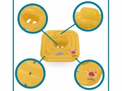 Clearance Flotador Hinchable para Bebés de 1 a 2 años Swin Safe 72x24 cm con Asiento Incluido Color Deportes Náuticos