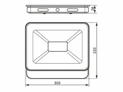 Clearance Foco LED 175-265 V CA 50 W 3000 K Blanco