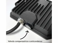 Foco LED exterior , 230 V, 20 W, 4000 K, cubierta lechosa, 2000 lm, 112 x 80 x 25,5 mm