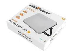 Discount Foco LED exterior , 230 V, 50 W, 4000 K, cubierta lechosa, 5000 lm, 175 x 125 x 27,5 mm Negro