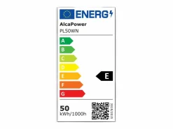 Discount Foco LED exterior , 230 V, 50 W, 4000 K, cubierta lechosa, 5000 lm, 175 x 125 x 27,5 mm Negro