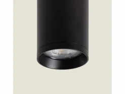 Best Foco Portalámparas Aluminio para Bombillas GU10 Cuarzo Negro Plafón