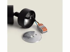 Best Foco Portalámparas Aluminio para Bombillas GU10 Cuarzo Negro Plafón