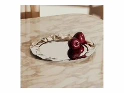 Alessi FOIX, Bandeja redonda en acero cromado,