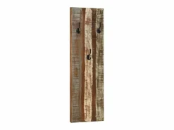 Discount Folker Percheros de pared 2 uds madera maciza reciclada 36x3x110 cm Perchero
