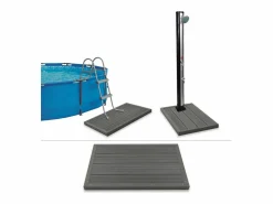 Garden Furniture Fouad Panel de suelo para ducha solar escalera piscina WPC