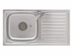 Fregadero de camping de un seno y grifo acero inoxidable ES475193