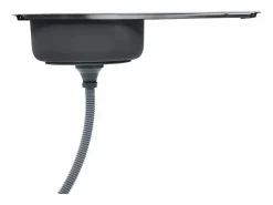 Hot Fregadero de cocina con colador y sifón de acero inoxidable Fregadero