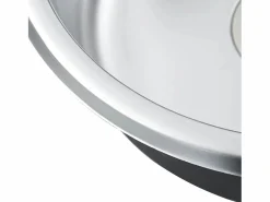 Fregadero de cocina con colador y sifón de acero inoxidable Fregadero