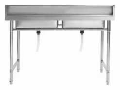Hot Fregadero de cocina con doble seno acero inoxidable ES321276 Fregadero