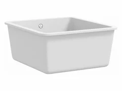 Outlet Fregadero de cocina con un seno granito ES461814 Blanco