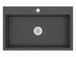 Fregadero de cocina de acero inoxidable hecho a mano
