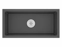 Fregadero de cocina de acero inoxidable hecho a mano
