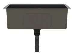 Fregadero de cocina de acero inoxidable hecho a mano