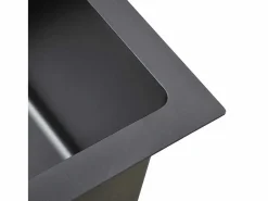 Fregadero de cocina de acero inoxidable hecho a mano