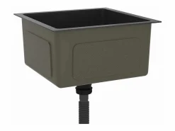 Fregadero de cocina de acero inoxidable hecho a mano