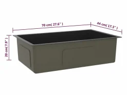 Best Fregadero de cocina de acero inoxidable hecho a mano Fregadero