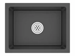 Hot Fregadero de cocina de acero inoxidable hecho a mano Negro