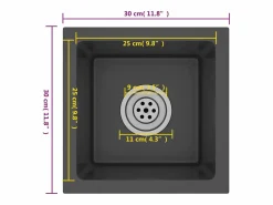 Outlet Fregadero de cocina de acero inoxidable hecho a mano Fregadero