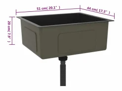 New Fregadero de cocina de acero inoxidable hecho a mano Fregadero